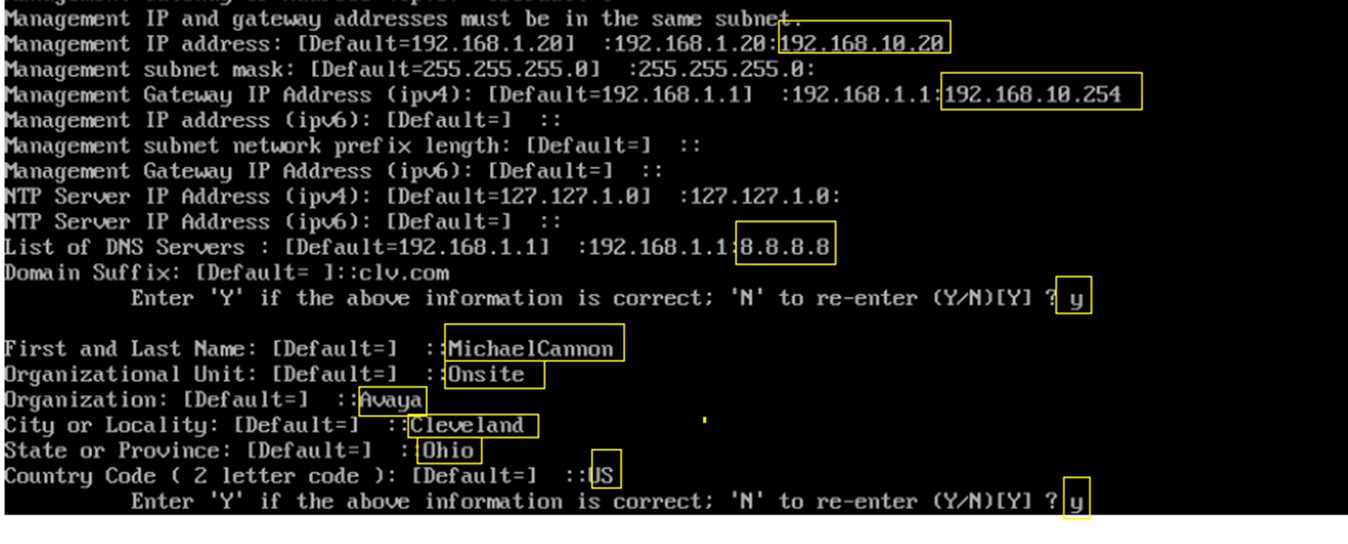 Confirmation prompt