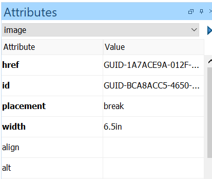 Modify Attributes dialog box with the width field set to 6.5in