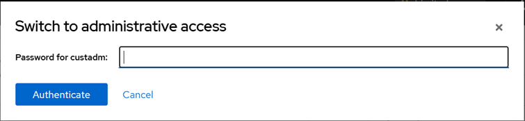 a screenshot showing the password prompt