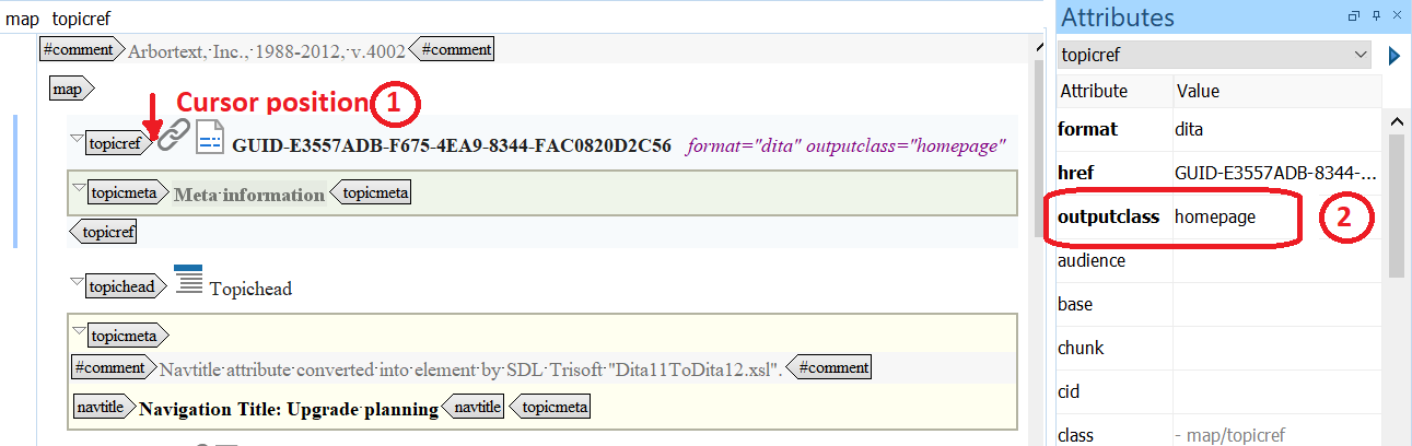 Setting homepage for a publication