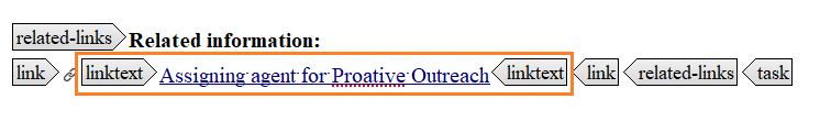 Add the video title in the link text element