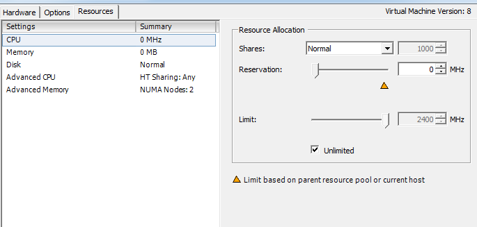 Image of Hardware tab screen with CPU selected