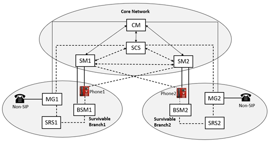 Generic diagram depicting branch survivability