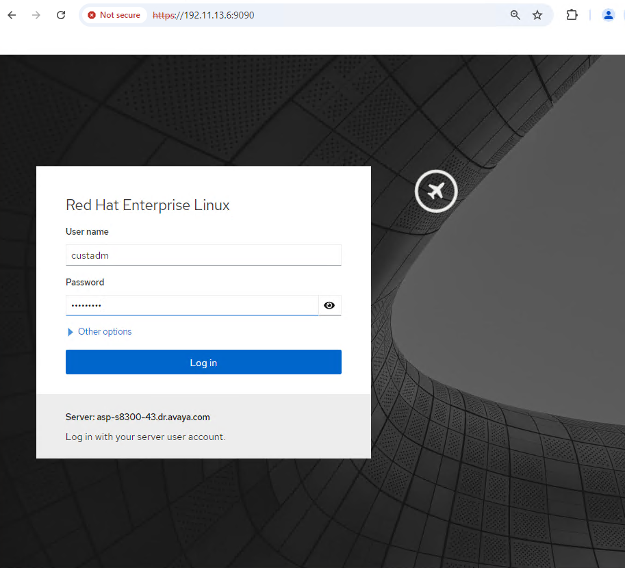a screenshot showing the Cockpit Web UI