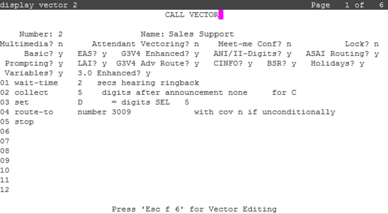 Configuring VDNs and vectors for Avaya Workspaces for Call Center Elite