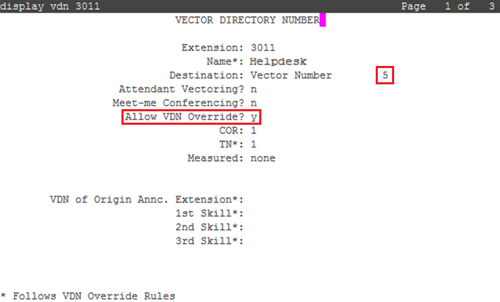 Vector Directory Number Configuring VDNs and vectors for Avaya Workspaces for Call Center Elite