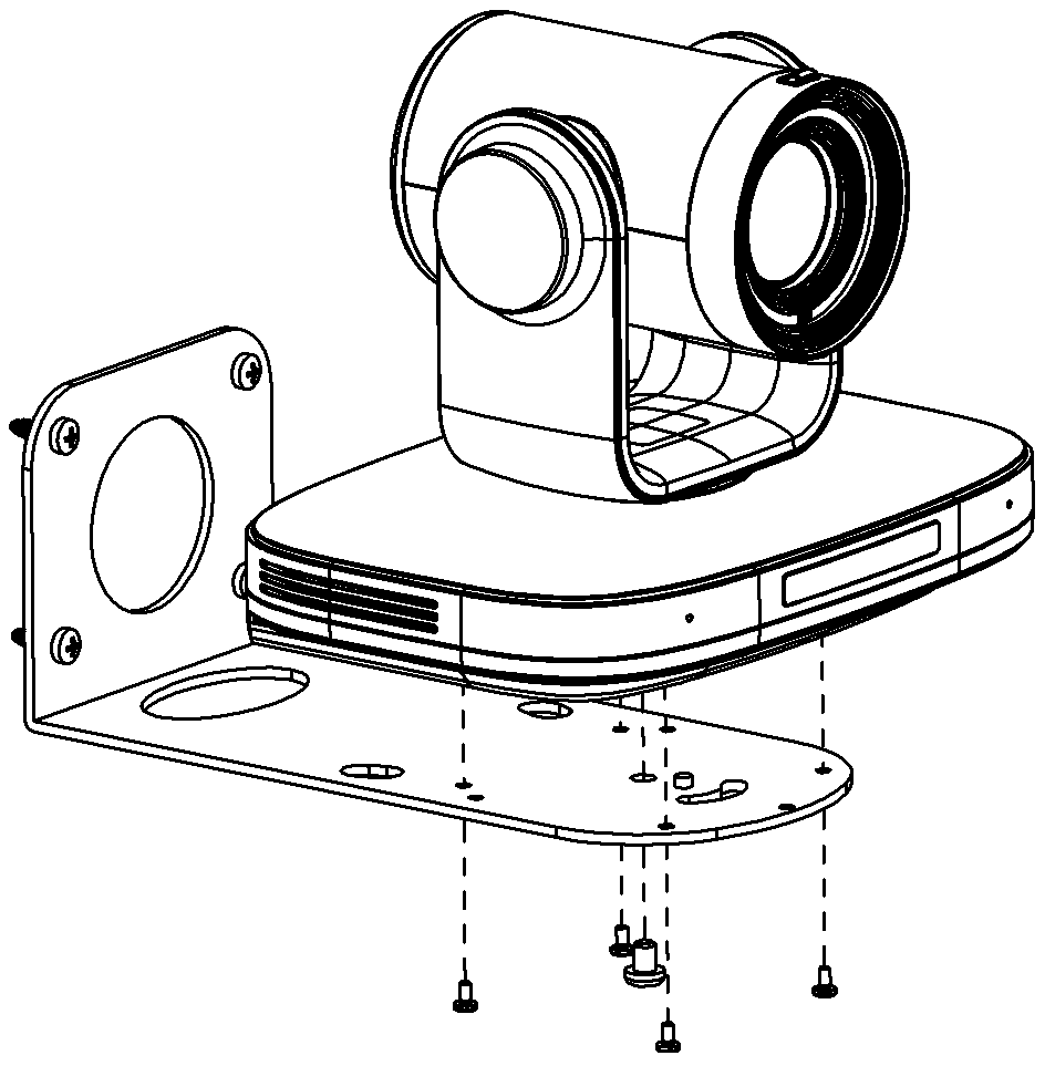 A diagram showing the process of attaching C170 to the bracket