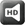 Das Breitbandcodec-Symbol ist ein ausgefülltes, graues Rechteck mit den Buchstaben H und D in der Mitte.