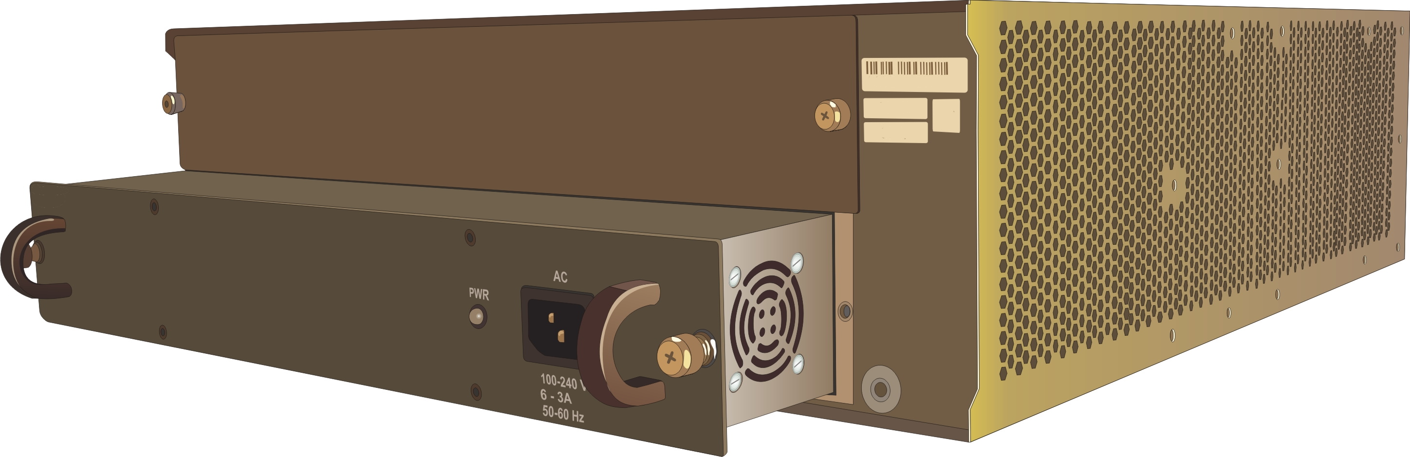 displays image for inserting the power supply unit