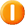 El ícono Ocupado es un círculo relleno de naranja con una barra vertical blanca en el centro.