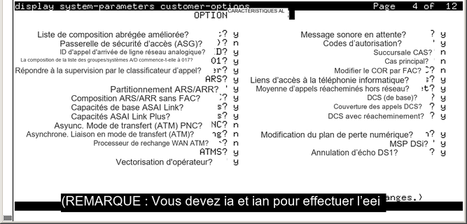 avCmSysParamCust - OPTIONAL FEATURES