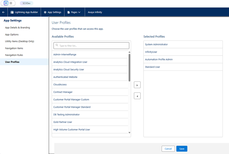 Salesforce-gebruikersprofielen