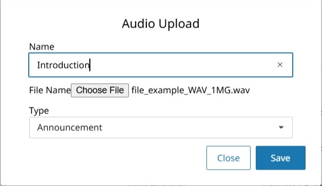 Audio uploaden