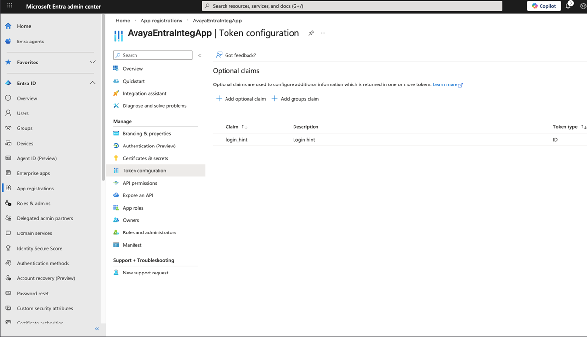 Een token configureren