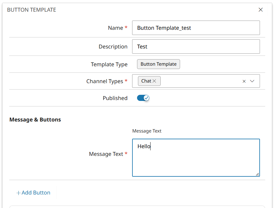 Knopsjabloon configureren