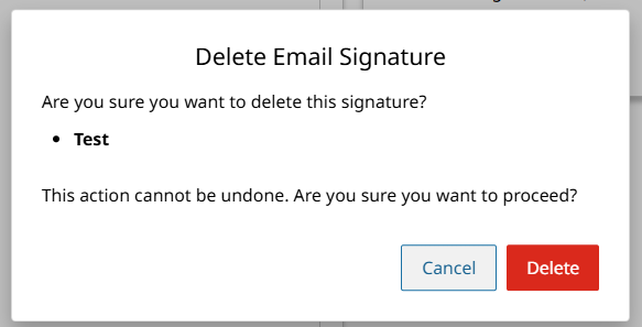 E-mailhandtekening verwijderen