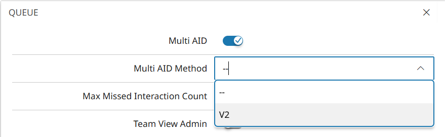 Instellingen voor Multi AID en Multi AI-methode voor een profiel
