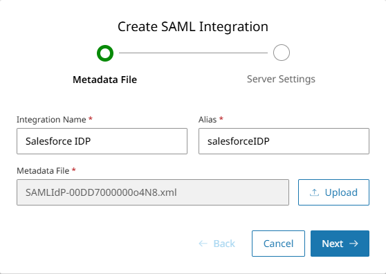 Salesforce SAML-integratie