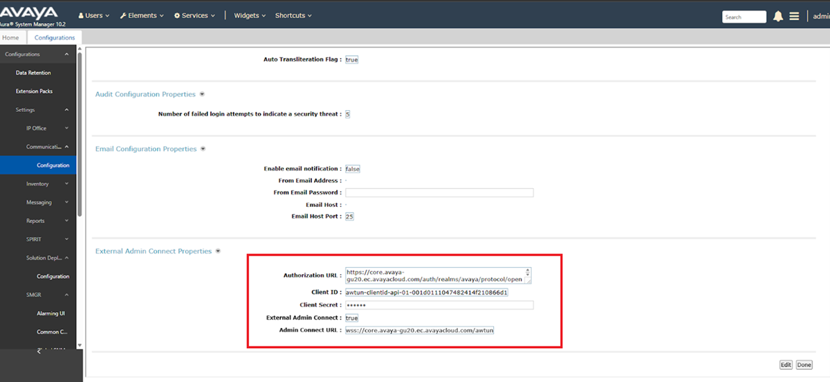 System Manager configureren voor Synchronisatiebeheer van Infinity