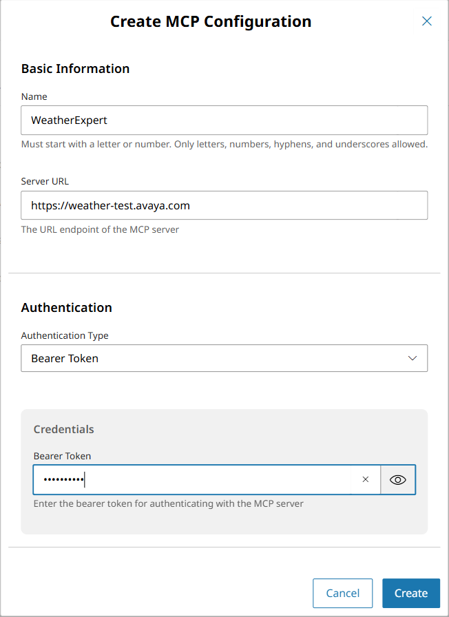 Een nieuwe MCP-configuratie maken