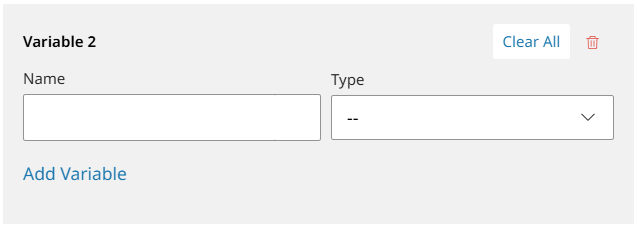 Variable settings