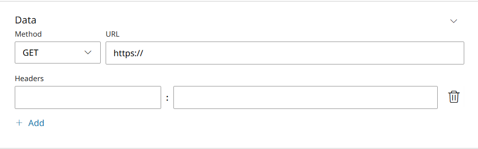 Data settings