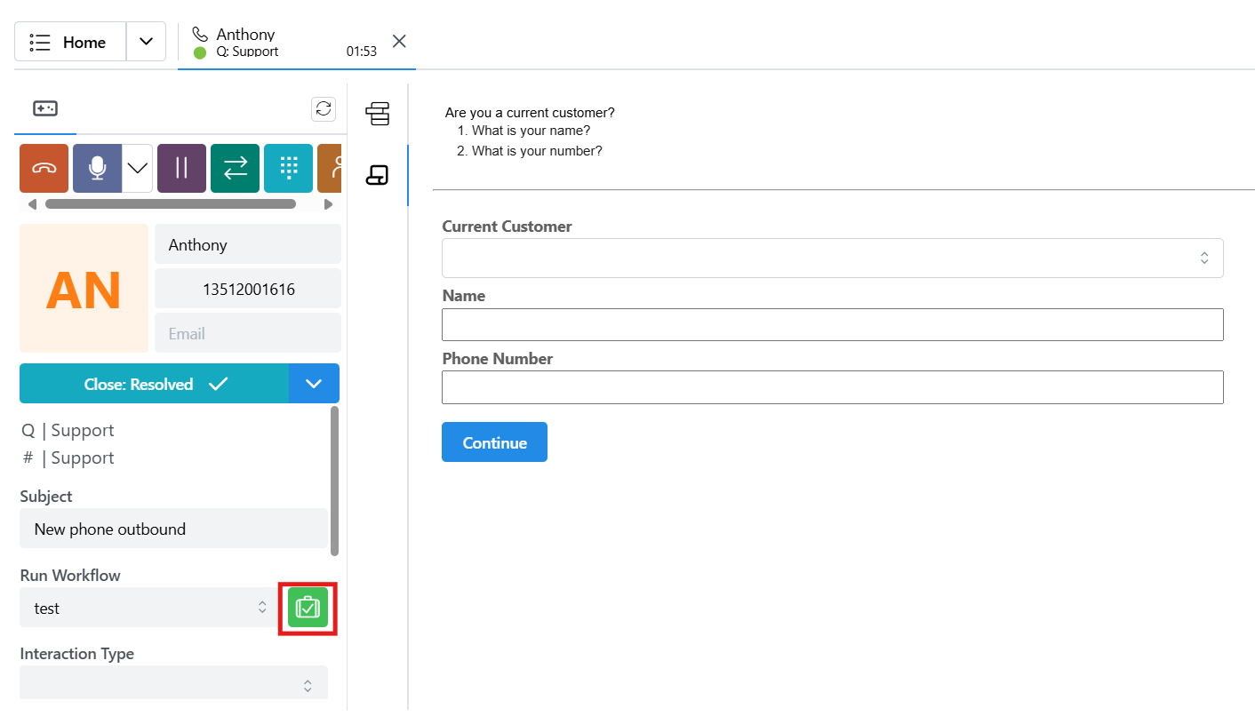 Workflow uitvoeren