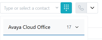 Typ of selecteer een contact
