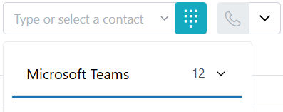 Typ of selecteer een contact