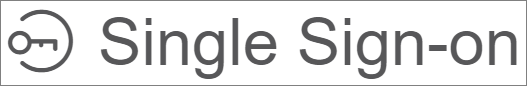 the Single Sign-on icon