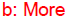 Sample screen capture of what appears when you use the b tag