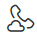 Phone icon with a cloud