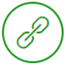 the green Override URL icon