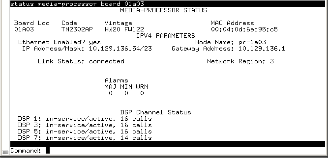avCmStatusMedproBrd - MEDIA-PROCESSOR STATUS
