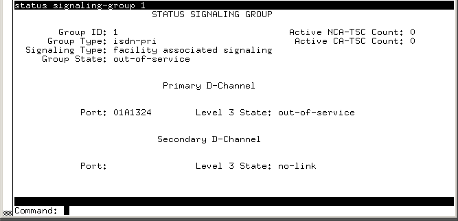 avCmStatusSigGrp - STATUS SIGNALING GROUP
