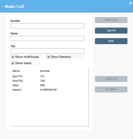 Make Call screenshot