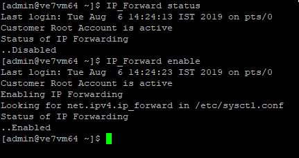 Enable
IP Forwarding