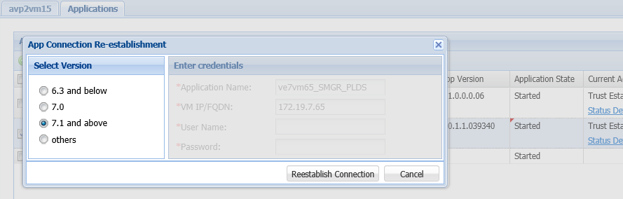 Re-establish trust with System Manager