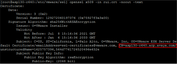 This is a screenshot of the SSH session confirming that the host
                            successfully generated new certificates.
